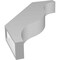 Ekena Millwork 3-in. W x 16-in. D x 22-in. H Funston Architectural Grade PVC Knee Brace BRCP03X16X22FST - alternate 4